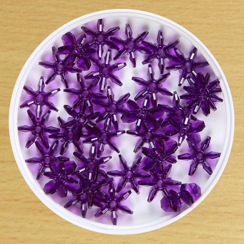 12mm Star Bead Mauve