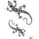 Mosiac Lizard A4 Stencil