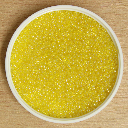 Tiny Glass Bead Yellow