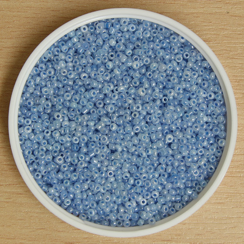 Tiny Glass Bead Cornflower Blue