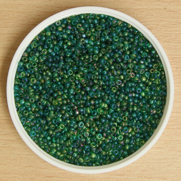 Tiny Glass Bead Sea Greens