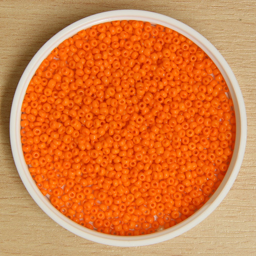 Tiny Glass Bead Orange
