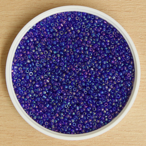 Tiny Glass Bead Dk Lavender