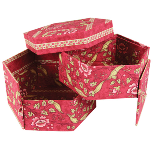 BA266 Pinflair Large Hexagon Trinket Box